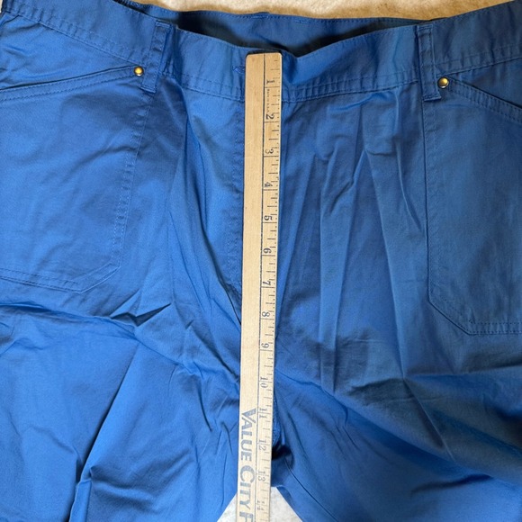Hasting & Smith Womens Riviera Blue Cargo Shorts Sz 14 NWT BD0145A Elastic Back - Picture 7 of 13